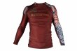 Photo1: BULL TERRIER Rash Guard TORAH Long Sleeve Bordeaux (1)