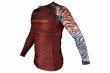 Photo2: BULL TERRIER Rash Guard TORAH Long Sleeve Bordeaux (2)