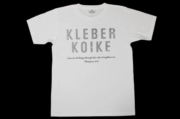 Photo1: BULL TERRIER x KLEBER KOIKE Live to Fight T-Shirt White (1)