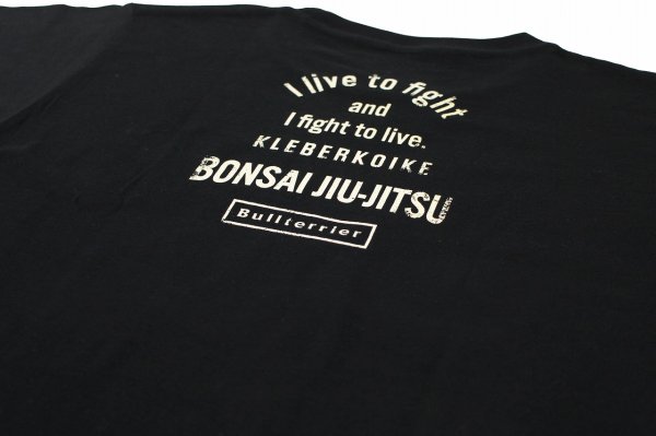 Photo4: BULL TERRIER x KLEBER KOIKE Live to Fight T-Shirt Black (4)