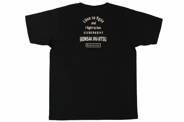 Photo2: BULL TERRIER x KLEBER KOIKE Live to Fight T-Shirt Black (2)
