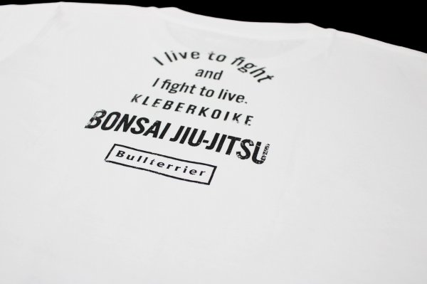 Photo4: BULL TERRIER x KLEBER KOIKE Live to Fight T-Shirt White (4)