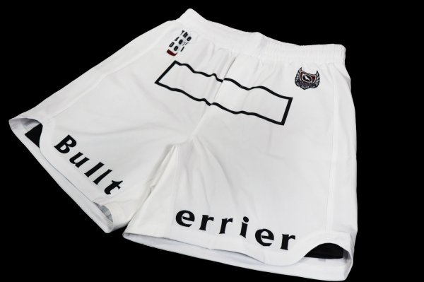 Photo6: BULL TERRIER Fight Shorts FIGHT&SPORTS White (6)