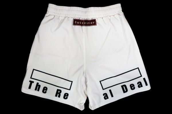 Photo5: BULL TERRIER Fight Shorts FIGHT&SPORTS White (5)