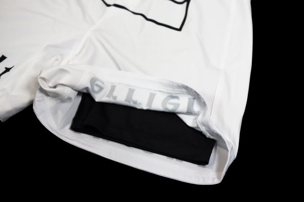 Photo7: BULL TERRIER Fight Shorts FIGHT&SPORTS White (7)