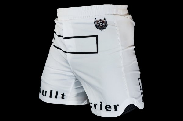 Photo2: BULL TERRIER Fight Shorts FIGHT&SPORTS White (2)