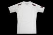 Photo4: BULL TERRIER Rash Guard TRADITIONAL Short Sleeve Off White (4)