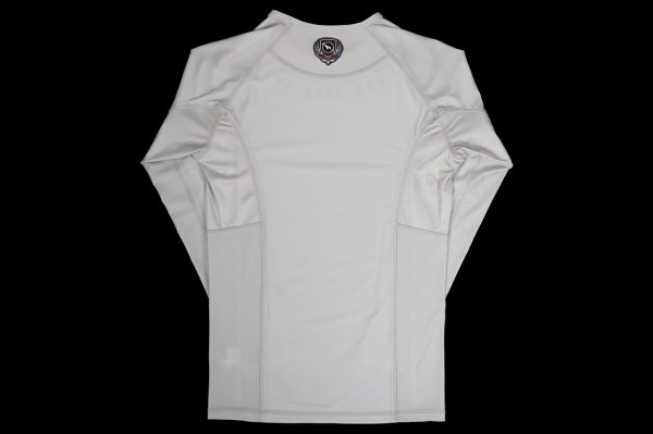 Photo5: BULL TERRIER Rash Guard TRADITIONAL Long Sleeve Off White (5)
