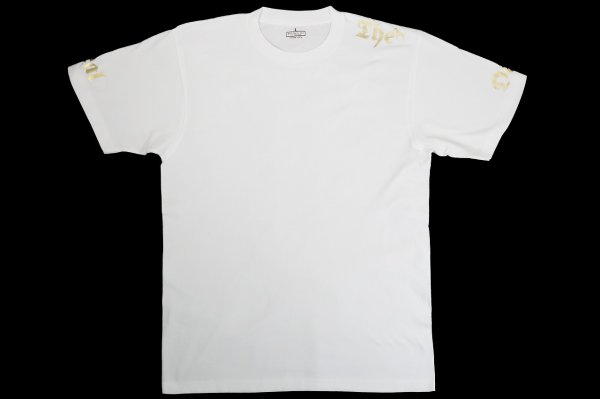 Photo1: BULL TERRIER T-Shirt THE White/Gold (1)