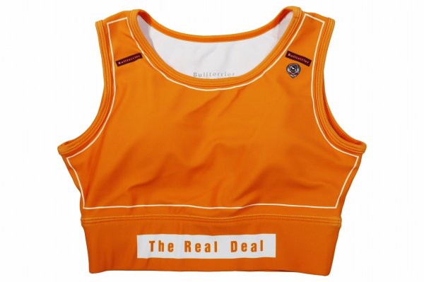 Photo1: BULL TERRIER Ladies Bra Top ATLETA Orange (1)