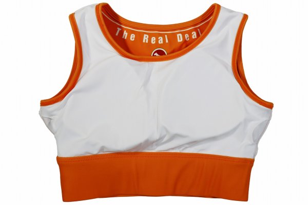 Photo4: BULL TERRIER Ladies Bra Top ATLETA Orange (4)