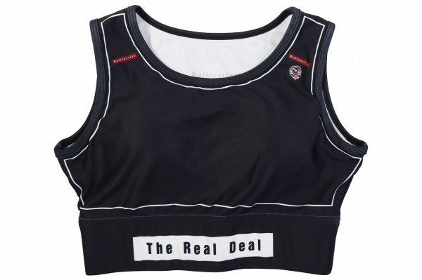 Photo1: BULL TERRIER Ladies Bra Top ATLETA Black (1)
