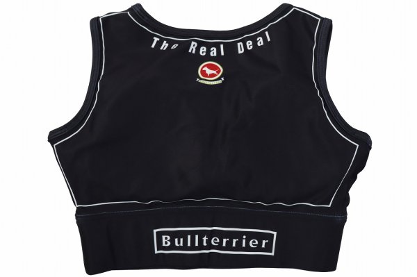 Photo2: BULL TERRIER Ladies Bra Top ATLETA Black (2)
