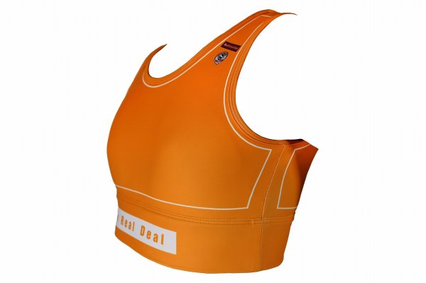 Photo6: BULL TERRIER Ladies Bra Top ATLETA Orange (6)