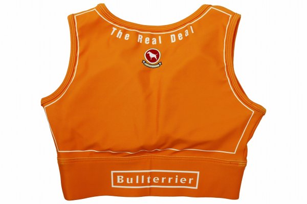 Photo2: BULL TERRIER Ladies Bra Top ATLETA Orange (2)