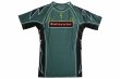 Photo4: BULL TERRIER Rash Guard LIGHTNING Short Sleeve Steel Green (4)