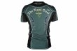 Photo3: BULL TERRIER Rash Guard LIGHTNING Short Sleeve Steel Green (3)