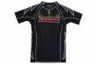 Photo4: BULL TERRIER Rash Guard LIGHTNING Short Sleeve Black (4)