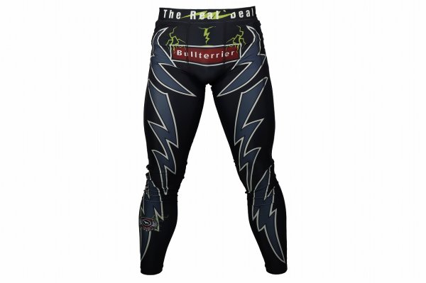 Photo1: BULL TERRIER Long Spats LIGHTNING Black (1)