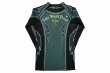 Photo5: BULL TERRIER Rash Guard LIGHTNING Long Sleeve Steel Green (5)