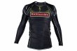 Photo1: BULL TERRIER Rash Guard LIGHTNING Long Sleeve Black (1)