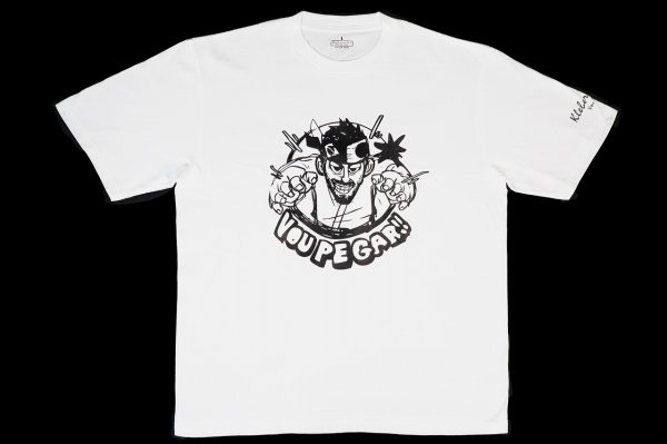 Photo4: BULL TERRIER x KLEBER KOIKE Vou Pegar Big T-Shirt White (4)