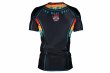 Photo3: BULL TERRIER Rash Guard PAINT Short Sleeve Black (3)