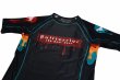 Photo6: BULL TERRIER Rash Guard PAINT Short Sleeve Black (6)