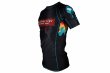 Photo2: BULL TERRIER Rash Guard PAINT Short Sleeve Black (2)
