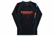 Photo4: BULL TERRIER Rash Guard PAINT Long Sleeve Black (4)