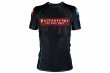 Photo1: BULL TERRIER Rash Guard PAINT Short Sleeve Black (1)