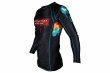 Photo2: BULL TERRIER Rash Guard PAINT Long Sleeve Black (2)
