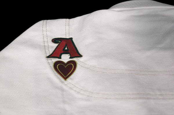 Photo9: ACEVEN Ladys Jiu-Jitsu Gi ACE OF HEARTS White (9)