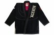 Photo1: ACEVEN Ladys Jiu-Jitsu Gi ACE OF HEARTS Black (1)