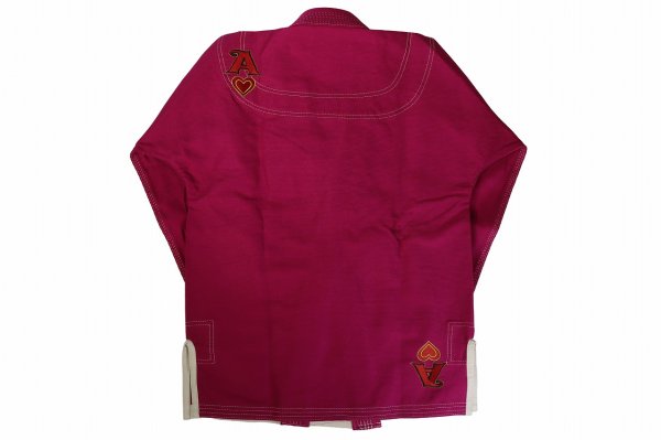 Photo3: ACEVEN Ladys Jiu-Jitsu Gi ACE OF HEARTS Pink (3)