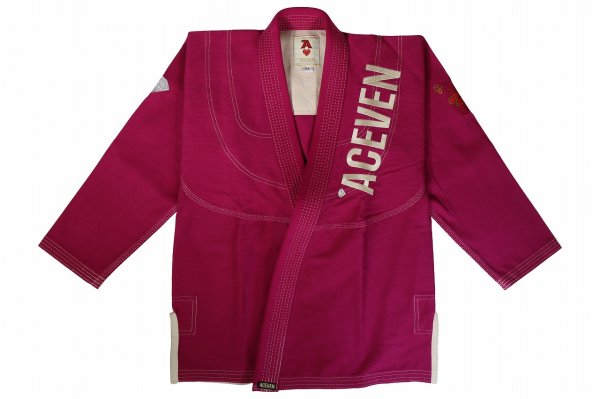 Photo1: ACEVEN Ladys Jiu-Jitsu Gi ACE OF HEARTS Pink (1)