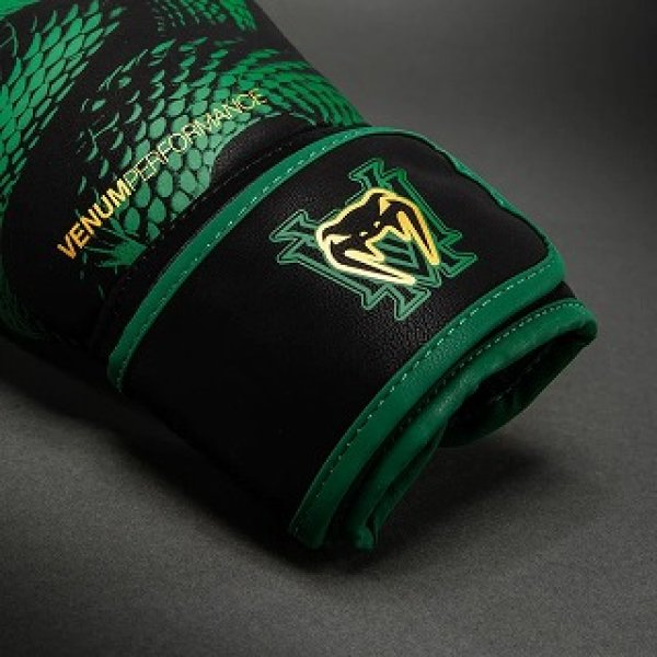 Photo4: VENUM Boxing Glove Matupa Black/Green/Gold (4)