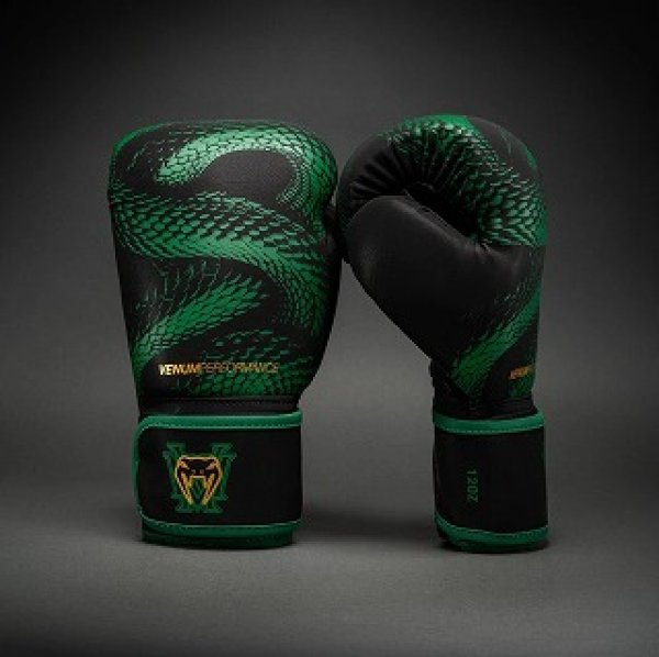 Photo2: VENUM Boxing Glove Matupa Black/Green/Gold (2)