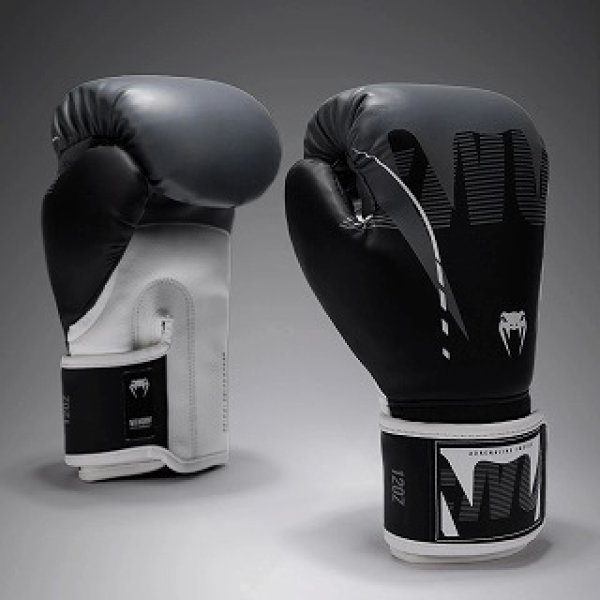 Photo2: VENUM Boxing Glove Adrenaline Black/Silver/Gray (2)