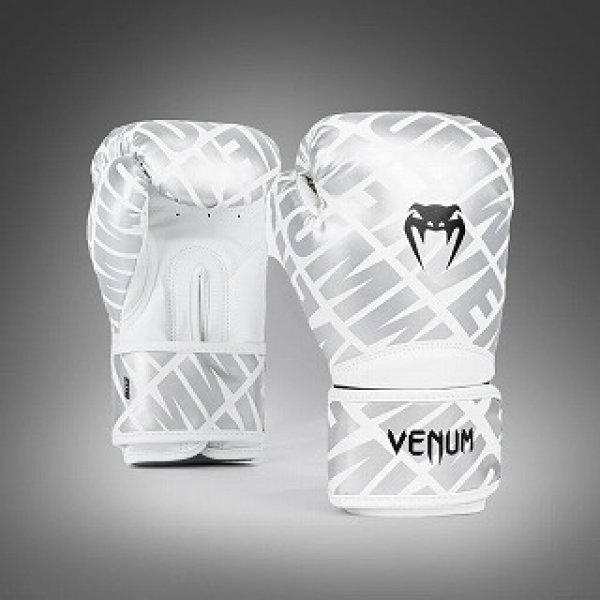 Photo1: VENUM Boxing Glove CONTENDER 1.5 XT White/Silver (1)