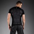 Photo3: VENUM Rashguard No G-Fit Scales Short Sleeve Black/Charcoal Gray (3)