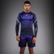 Photo1: VENUM x TEKKEN 8 Rashguard KAZUYA Long Sleeve Black/Purple (1)