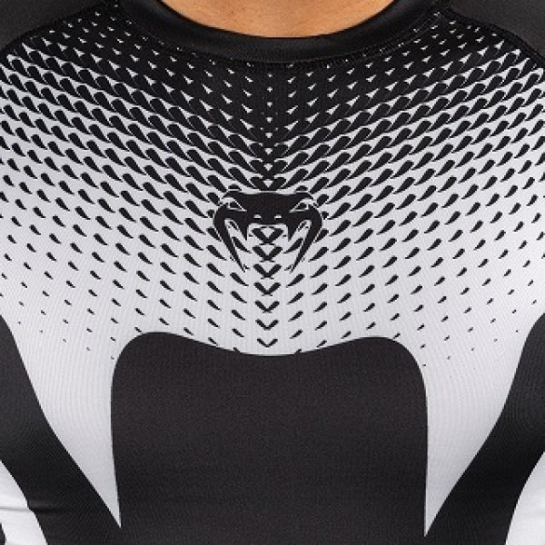 Photo4: VENUM Rashguard NOGI 2.0 Short Sleeve Black/White (4)