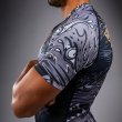 Photo5: VENUM Rashguard Wolf Atak Short Sleeve Black/Gray (5)