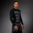 Photo2: VENUM Rashguard G-Fit Scales Long Sleeve Black/Charcoal Gray (2)