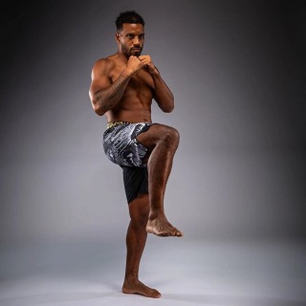 Photo5: VENUM Fight Shorts Wolf Atak Black/Gray (5)