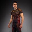 Photo2: VENUM Rashguard Quetzal Fury Short Sleeve Black/Fury Red/Tangerine (2)