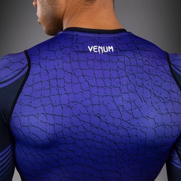 Photo8: VENUM x TEKKEN 8 Rashguard KAZUYA Long Sleeve Black/Purple (8)
