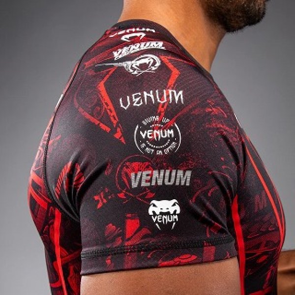 Photo5: VENUM Rashguard 20th Anniversary Short Sleeve Black/Red (5)