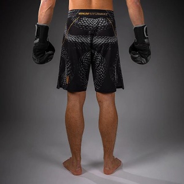 Photo3: VENUM Fight Shorts Matupa Black/Gray/Gold (3)